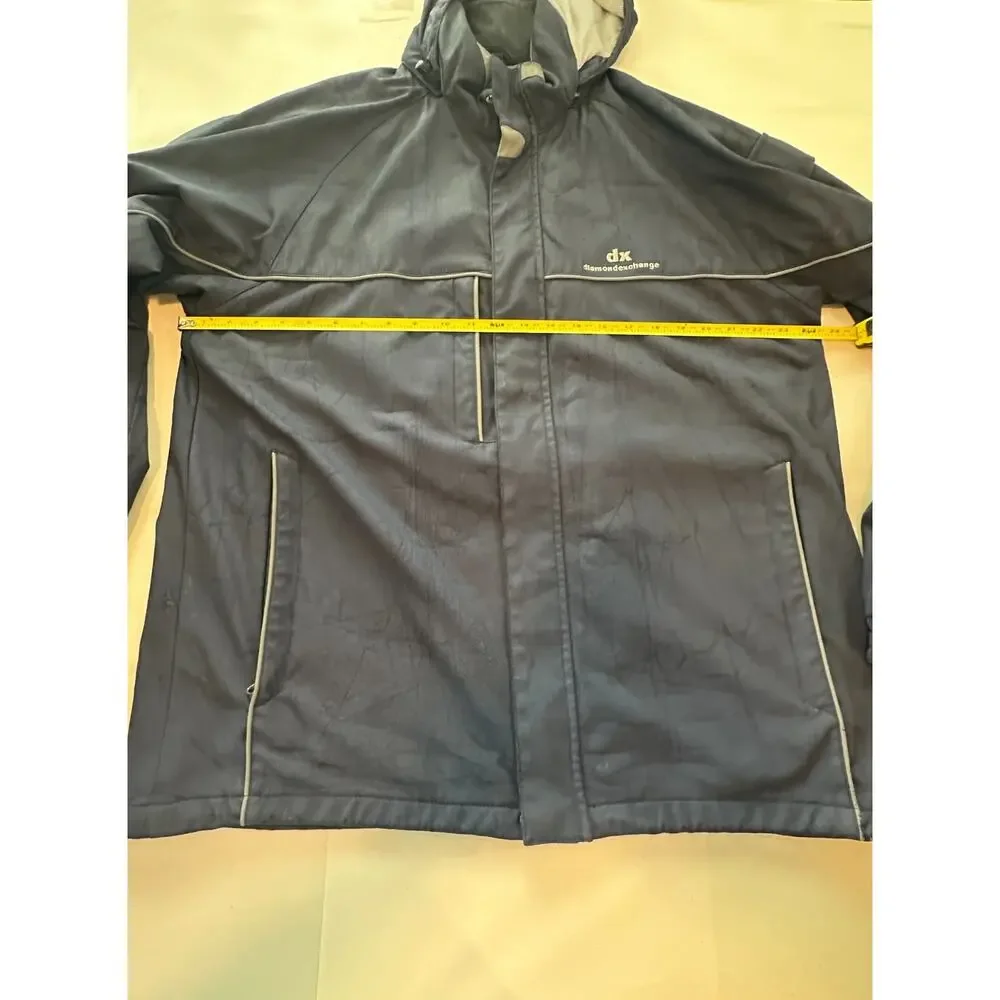 Dunbrooke Venture Hooded Jacket Large Blue Soft Shell Diamond Exchange Coat